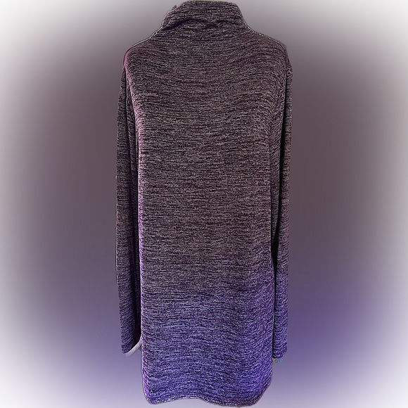Lands’ End Purple Heather Turtleneck Size Large - Picture 1 of 6